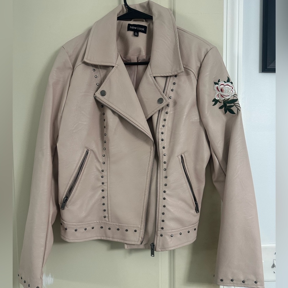 Studded Pale Pink Women's Jacket